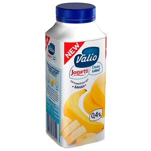 Питьевой йогурт Valio банан 0.4%, 330 г (фото modal nav 1)