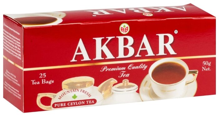 Чай черный Akbar Pure ceylon tea (фото modal 1)