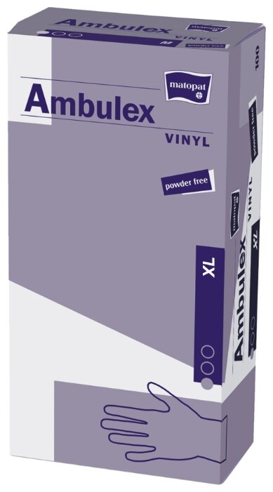 Перчатки смотровые Matopat Ambulex Vinyl (фото modal 4)