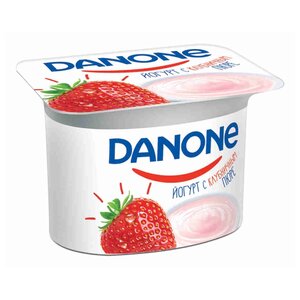 Йогурт Danone Клубника 2.9%, 110 г (фото modal nav 1)
