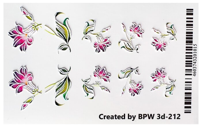 Слайдер дизайн BPW style 3D Цветы 3D-212 (фото modal 2)