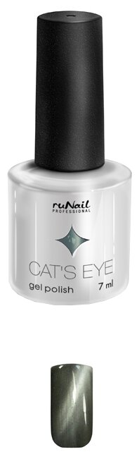 Гель-лак Runail Cat's eye серебристый блик, 7 мл (фото modal 8)