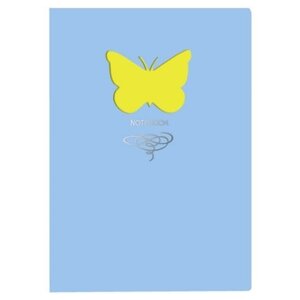 Блокнот Канц-Эксмо Paper Art. Butterfly (голубой) А6+, 80 листов (КЗБФЛ6802934) (фото modal nav 1)