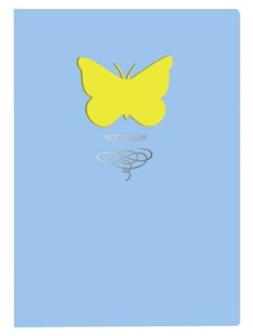 Блокнот Канц-Эксмо Paper Art. Butterfly (голубой) А6+, 80 листов (КЗБФЛ6802934) (фото modal 1)