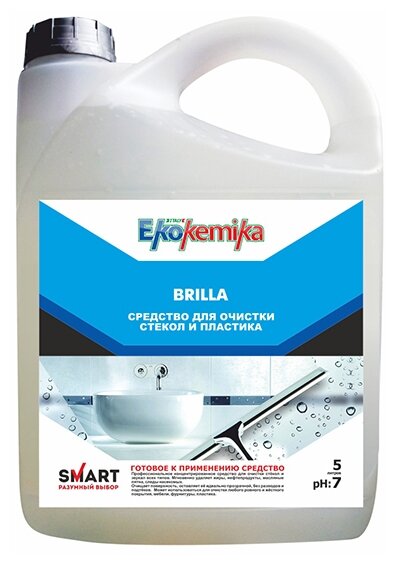 Жидкость Ekokemika BRILLA для стекол и зеркал (фото modal 1)