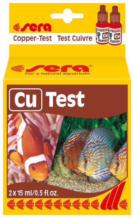 Sera Cu-Test тесты для аквариумной воды (фото modal 1)