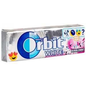 Жевательная резинка Orbit White Bubblemint, без сахара 13,6 г (фото modal nav 1)