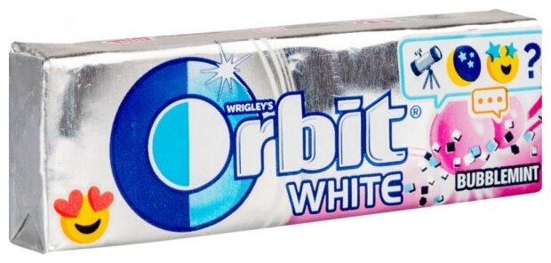 Жевательная резинка Orbit White Bubblemint, без сахара 13,6 г (фото modal 1)