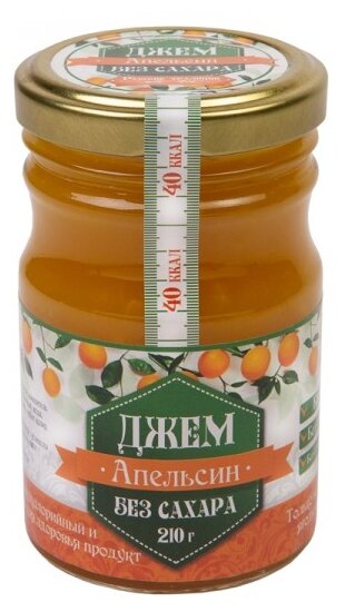 Джем Русские традиции Апельсин без сахара 210 г (фото modal 1)