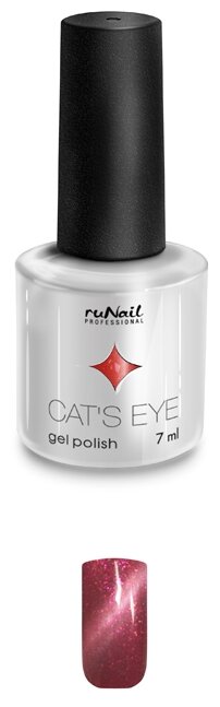 Гель-лак Runail Cat's eye серебристый блик, 7 мл (фото modal 30)