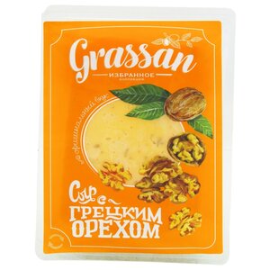 Сыр Grassan С грецкими орехами полутвердый 50% (фото modal nav 1)