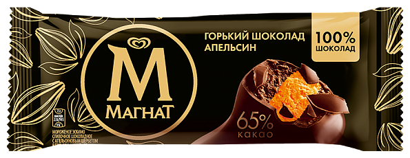 Мороженое Магнат сливочное Горький шоколад и Апельсин 73 г (фото modal 1)