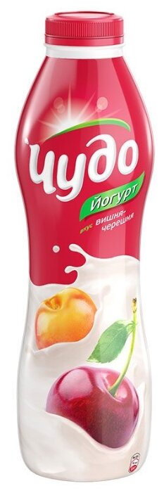 Питьевой йогурт Чудо вишня-черешня 2.4%, 690 г (фото modal 1)