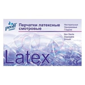 Перчатки смотровые Proff Comfort LATEX 1/10 Top Glove (фото modal nav 2)