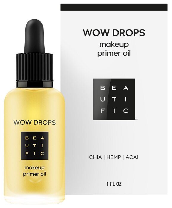 BEAUTIFIC масло-праймер под макияж Wow Drops Makeup Primer Oil 30 мл (фото modal 1)