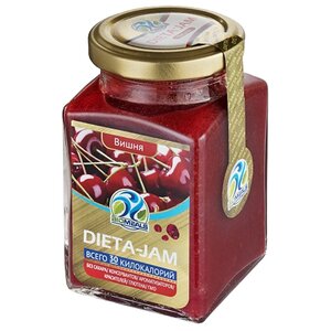 Джем низкокалорийный Biomeals Dieta-Jam Вишня без сахара, банка 230 г (фото modal nav 1)