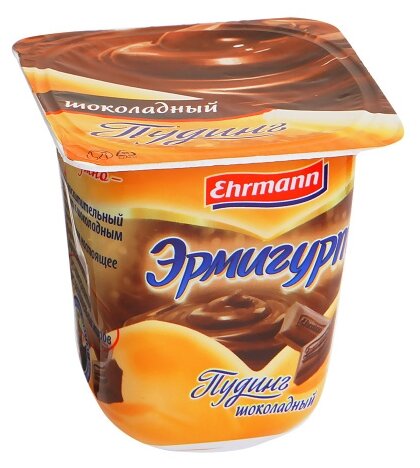 Пудинг Ehrmann Эрмигурт Шоколадный 3.2%, 100 г (фото modal 1)