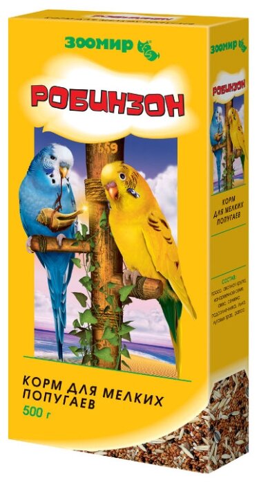 Зоомир корм Робинзон для мелких попугаев (фото modal 1)