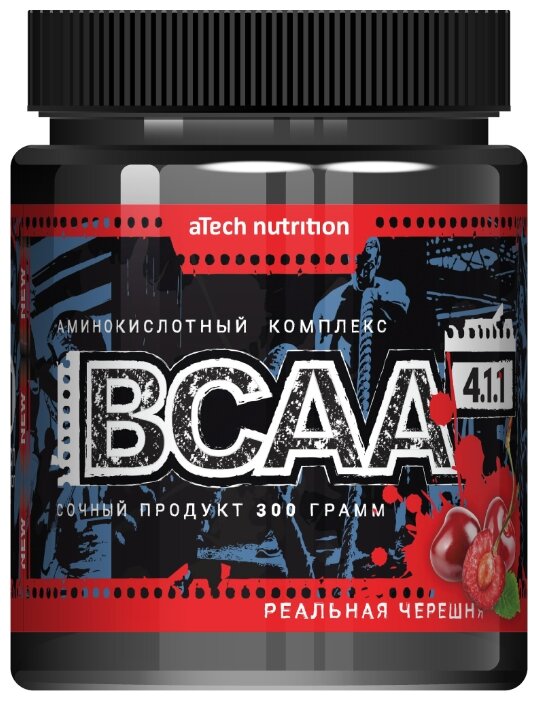 BCAA aTech Nutrition ВСАА 4:1:1 300 г банка (фото modal 3)