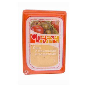 Сыр Cheese Lovers гауда с оливками и томатами 45% (фото modal nav 1)