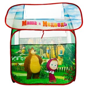 Палатка Играем вместе Маша и Медведь домик в сумке FA-MB-R (фото modal nav 4)
