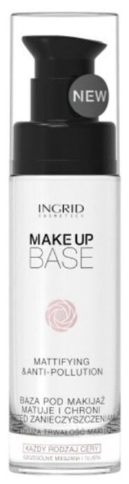 Ingrid Cosmetics база под макияж обезжиренная матирующая Makeup Base Mattifying Anti-Pollution 30 мл (фото modal 2)