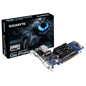 Видеокарта GIGABYTE GeForce 210 520MHz PCI-E 2.0 1024MB 1200MHz 64 bit DVI HDMI HDCP rev. 6.0 (фото modal nav 2)