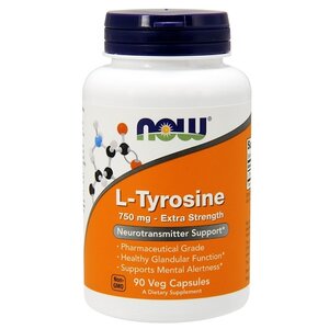 Аминокислота NOW L-Tyrosine 750 mg (90 капсул) (фото modal nav 1)