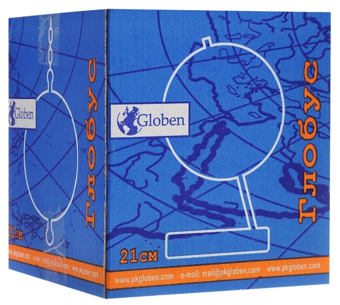 Глобус физический Globen Элеганс 210 мм (Э012100025) (фото modal 2)
