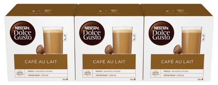 Кофе в капсулах Nescafe Dolce Gusto Cafe Au Lait (48 капс.) (фото modal 2)