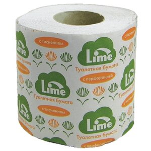 Туалетная бумага Lime белая однослойная 102924 (фото modal nav 1)