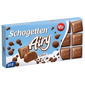 Шоколад Schogetten Airy молочный порционный с пористым (фото modal nav 1)