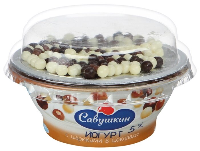 Йогурт Савушкин С шариками в шоколаде 5%, 105 г (фото modal 2)