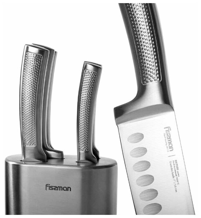 Набор Fissman Natori 5 ножей с подставкой (фото modal 2)