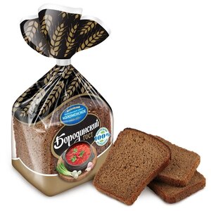 Коломенское Хлеб Бородинский ржано-пшеничный с кориандром в нарезке 400 г (фото modal nav 1)