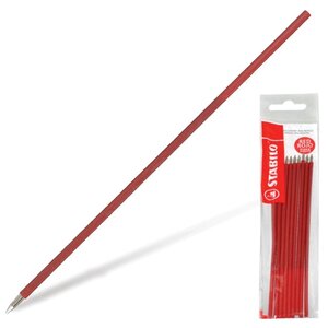 Стержень для шариковой ручки STABILO Rojo 0.3 мм (10 шт.) (фото modal nav 1)