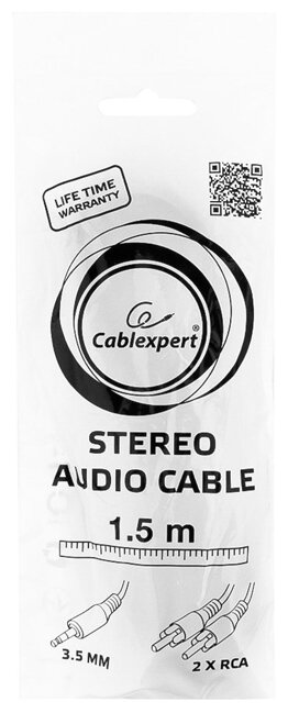 Кабель Cablexpert mini Jack 3.5 - 2 x RCA (CCA-458) (фото modal 3)
