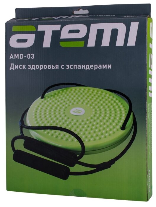 Тренажер универсальный ATEMI диск здоровья массажный с эспандерами AMD03 (фото modal 4)