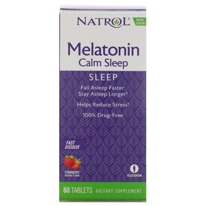 Мелатонин Natrol Melatonin Calm Sleep Fast Dissolve (60 таблеток) (фото modal nav 2)
