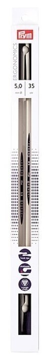 Спицы Prym полимерные Ergonomics диаметр 5 мм, длина 35 см (фото modal 1)