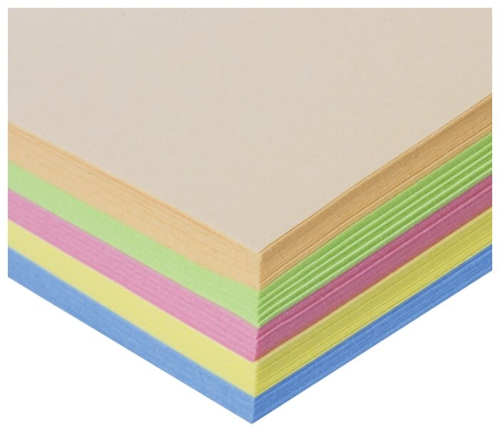 Цветная бумага Пастель, для офиса и дома STAFF, A4, 250 л., 5 цв. (фото modal 3)