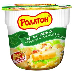 Роллтон Пюре картофельное со вкусом томленой курочки с сыром 40 г (фото modal nav 1)
