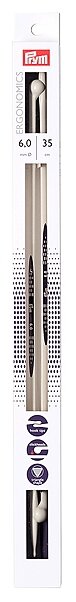 Спицы Prym полимерные Ergonomics диаметр 6 мм, длина 35 см (фото modal 1)