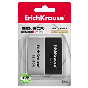 ErichKrause Набор ластиков Sensor Black&White, 2 шт. (фото modal nav 5)
