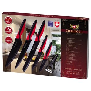 Набор Zillinger 5 ножей и овощечистка ZL-776/ZL-777 (фото modal nav 3)