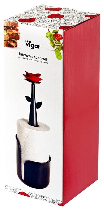 Держатель для бумажных полотенец Vigar Rose 15x15x39 см (фото modal 2)