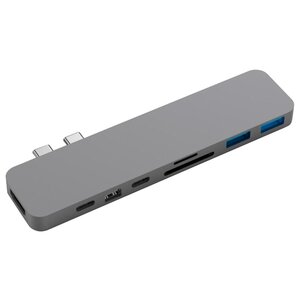 USB-концентратор HyperDrive Pro 8-in-2 (GN28D), разъемов: 4 (фото modal nav 3)