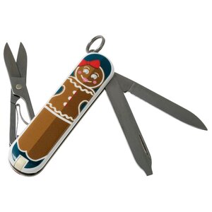 Нож многофункциональный VICTORINOX Classic LE 2019 Gingerbread Love (7 функций) с чехлом (фото modal nav 3)