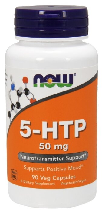 Аминокислота NOW 5-HTP 50 mg (90 капсул) (фото modal 1)