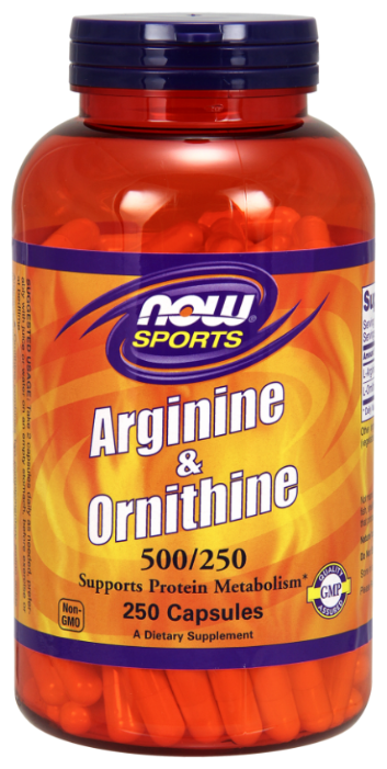 Аминокислота NOW Arginine & Ornithine (250 капсул) (фото modal 1)